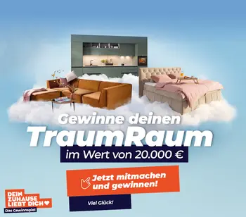 Gewinne deinen TraumRaum im Wert von 20.000€ - Jetzt mitmachen und gewinnen!